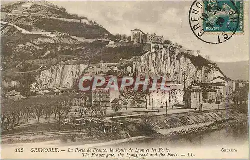 Cartes postales Grenoble La Porte de France la ROute de Lyon et les Forts