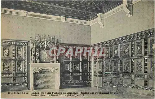 Ansichtskarte AK Grenoble Interieur du Palais de Justice Salle du Tribunal Civil