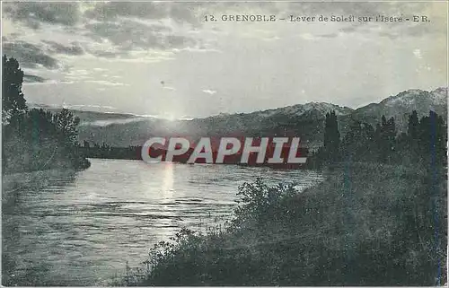 Cartes postales Grenoble Lever de Soleil sur l Isere