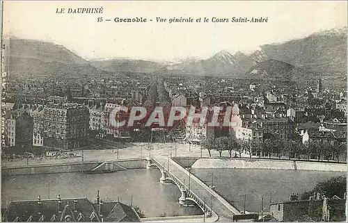 Cartes postales Grenoble Vie generale et le Cours Saint Andre