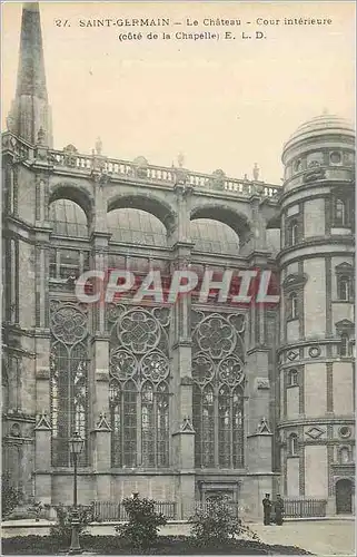 Cartes postales Saint Germain Le Chateau Cour interieure cote de la Chapelle