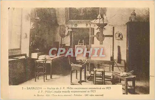 Cartes postales Barbizon Atelier de JF Millet