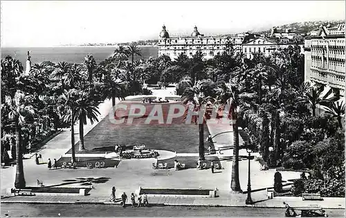 Cartes postales moderne Nice Les Jardins Albert Les Hotels Plaza et Ruhl