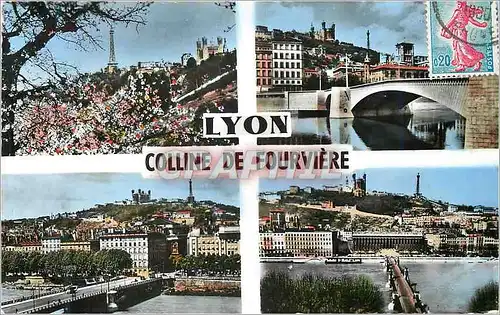 Cartes postales moderne Lyon Colline de Fourviere