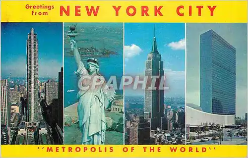 Cartes postales moderne New York City Metropolis of the world