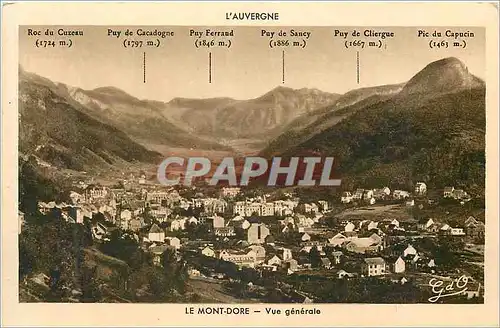 Cartes postales Le Mont Dore Vue generale