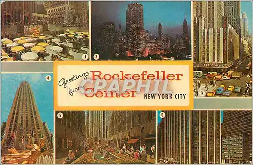 Cartes postales moderne Greetings from Rockefeller Center New York City