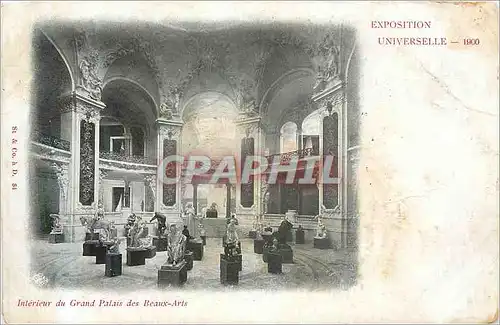Cartes postales Exposition Universelle Interieur du Grand Palais des Beaux Arts