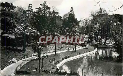 Moderne Karte Beziers Jardin des Poetes Grand Bassin