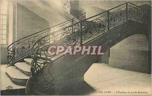 Cartes postales Caen L Escalier du Lycee Malherbe