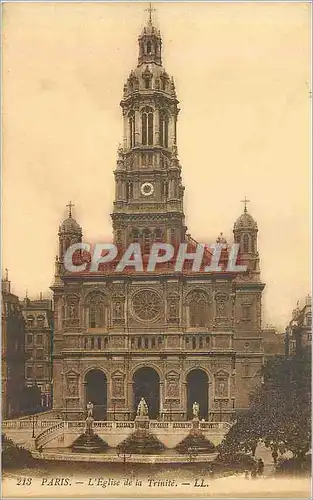 Cartes postales Paris L Eglise de la Trinite