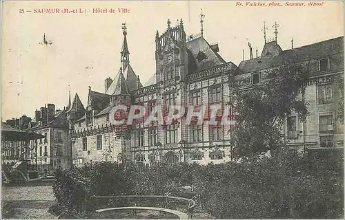 Cartes postales Saumur M et L Hotel de Ville