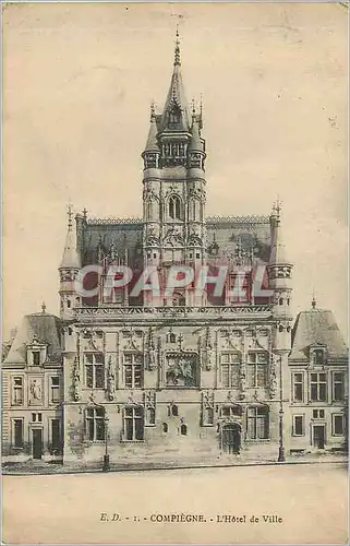 Cartes postales Compiegne L Hotel de Ville