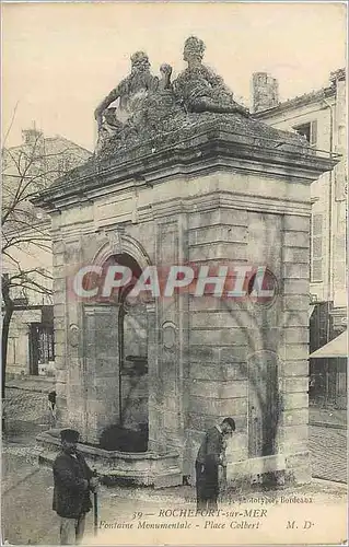 Cartes postales Rochefort sur Mer Fontaine Monumentale Place Colbert