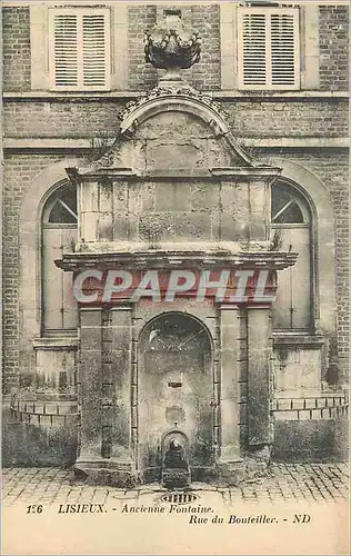 Cartes postales Lisieux Ancienne Fontaine Rue du Bouteiller