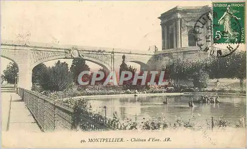 Cartes postales Montpellier Chateau d Eau