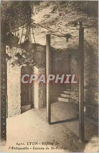 Cartes postales Lyon Hopital de l Antiquaille Caveau de St Pothin