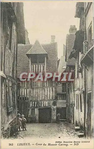 Cartes postales Lisieux Cour du Manoir Carrey