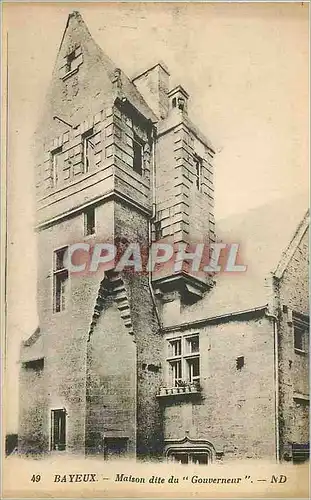 Cartes postales Bayeux Maison dite du Gouverneur