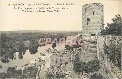 Cartes postales Chinon Le Chateau La Tour du Moulin