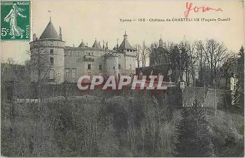 Ansichtskarte AK Yonne Chateau de Chastellux Facade Ouest