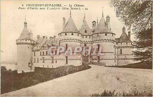 Ansichtskarte AK Chaumont sur Loire Le Chateau Porte d Entree avec Pont Levis