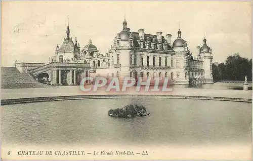 Cartes postales Chateau de Chantilly La Facade Nord Est