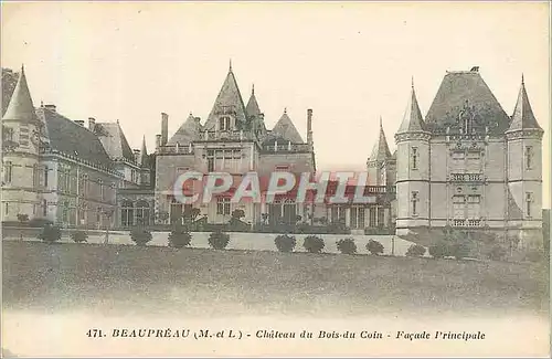 Ansichtskarte AK Beaupreau M et L Chateau du Bois du Coin Facade Principale