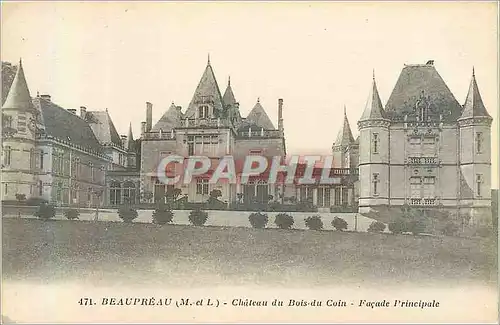 Cartes postales Beaupreau M et L Chateau du Bois du Coin Facade Principale