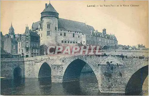 Cartes postales Laval Le Vieux Pont et le Vieux Chateau