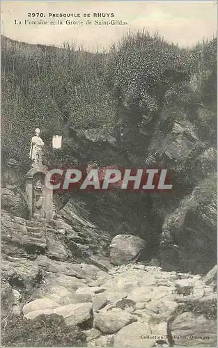 Cartes postales Presquile de Rhuys La Fontaine et la Grotte de Saint Gildas