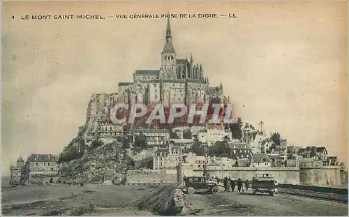Ansichtskarte AK Le Mont Saint Michel Vue generale prise de la Digue