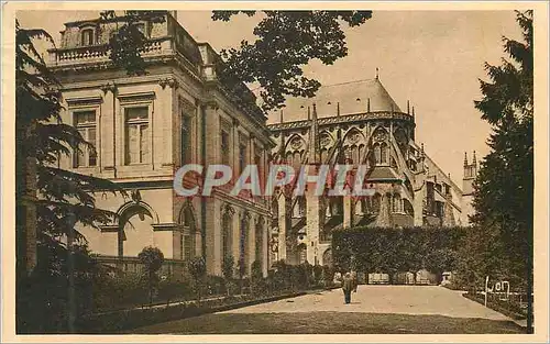 Cartes postales Bourges Cher L Hotel de Ville et l abside de la cathedrale