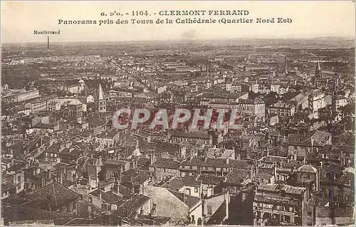 Ansichtskarte AK Clermont Ferrand Panorama pris des Tours de la Cathedrale Quartier Nord Est