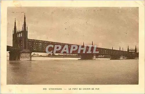 Cartes postales Strasbourg Le Pont du chemin de fer