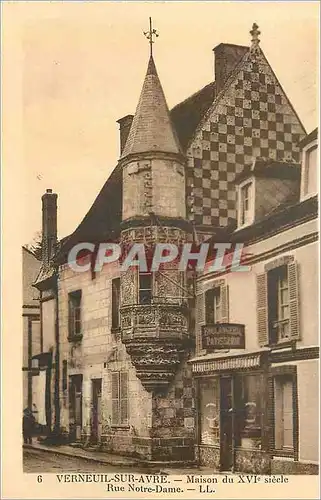 Ansichtskarte AK Verneuil sur Avre Maison Rue Notre Dame