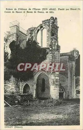 Cartes postales Donzy Nievre Rueines de l Abbaye de l Epeau