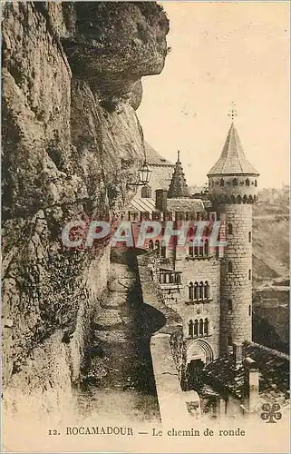 Ansichtskarte AK Rocamadour Le chemin de ronde