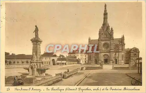 Cartes postales Ste Anne d Auray La Basilique et la Fontaine Miraculeuse