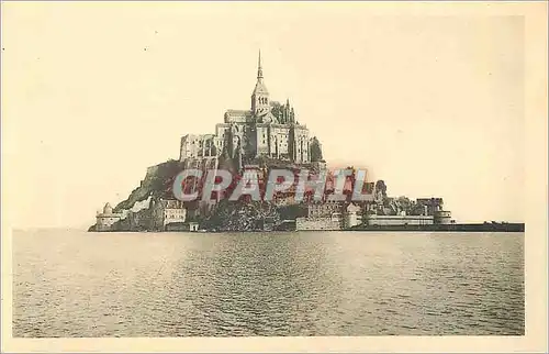 Ansichtskarte AK Abbaye du Mont Saint Michel Vue generale Face Ouest