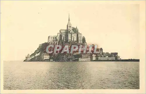 Cartes postales Abbaye du Mont Saint Michel Vue generale Face Ouest