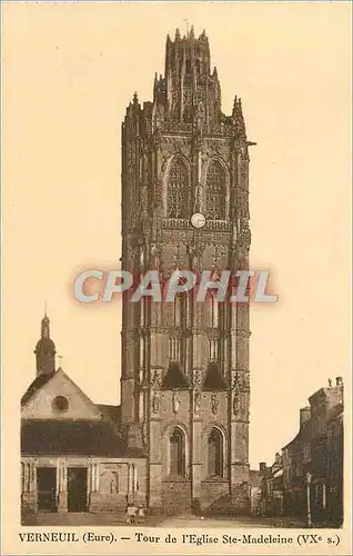Cartes postales Verneuil Eure Tour de l Eglise Ste Madeleine