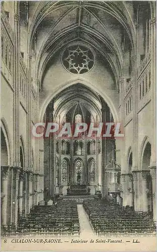 Cartes postales Chalon sur Saone Interieur de Saint Vincent