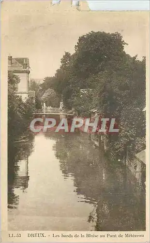 Cartes postales Dreux Les bords de la Blaise au Pont de Metezeau