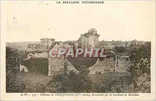 Ansichtskarte AK La Bretagne Pittoresque Chateau de Tonquedec demantele par le Cardinal de Richelieu