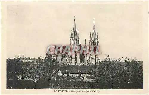 Cartes postales Pontmain Vue generale cote Ouest