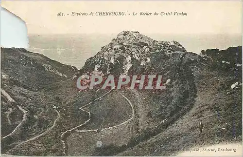 Cartes postales Environs de Cherbourg Le Rocher du Castel Vendon