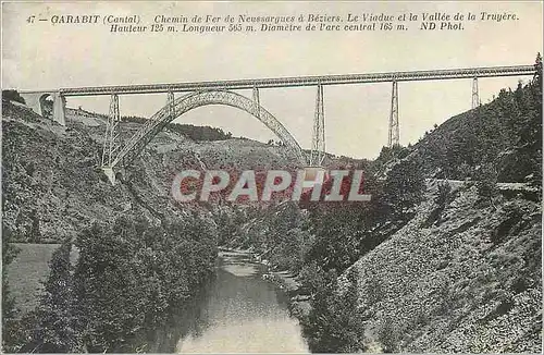 Ansichtskarte AK Garabit Cantal Chemin de Fer Neussargues a Beziers