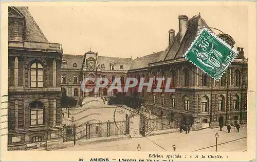 Cartes postales Amiens L Hotel de Ville