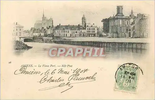 Ansichtskarte AK Amiens Le Vieux Port (carte 1900)